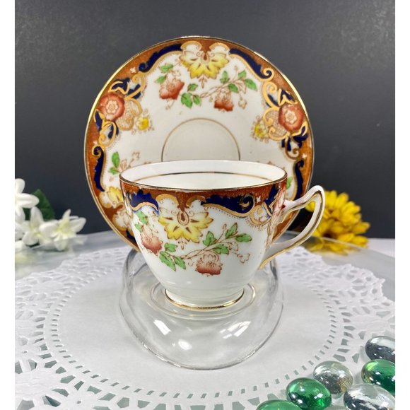 Rosina Bone China Other - Rosina England tea cup saucer, floral teacup gold trim, rare finding.